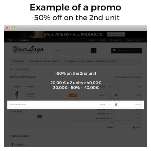 Módulo Promociones y descuentos (3x2, rebajas, ofertas, packs) para PrestaShop