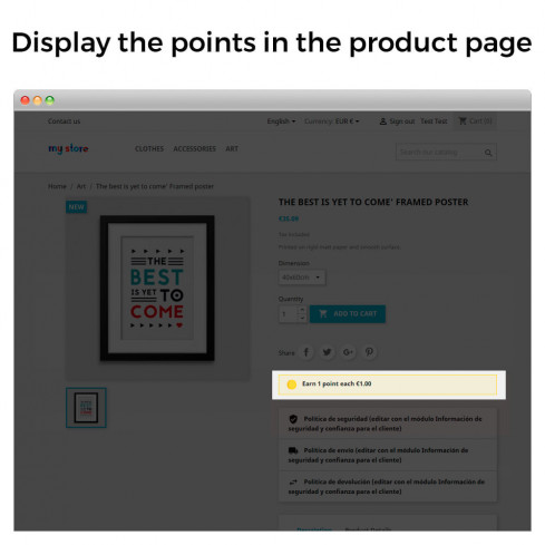 Loyalty Points Program: Rewards, Vouchers & Milestone Bonuses module for PrestaShop