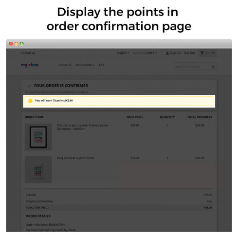 Treuepunkte-Programm: Belohnungen, Gutscheine & Meilensteine-Modul für PrestaShop