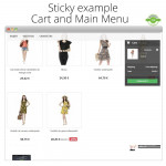 Módulo Haz flotante (sticky) la Cabecera, Carrito, Menú para PrestaShop