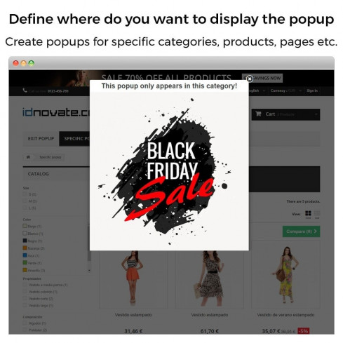 Module Popup (à l'entrée, sortie - exit popup) et Newsletter pour PrestaShop