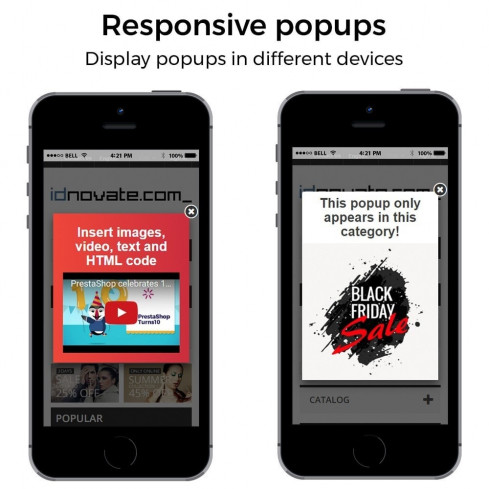 Módulo Popup - Avisos - Formulario de suscripción (newsletter) para PrestaShop