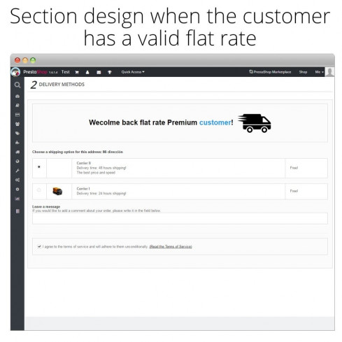 Modulo Tariffa unica e sconti di spedizione Premium per PrestaShop