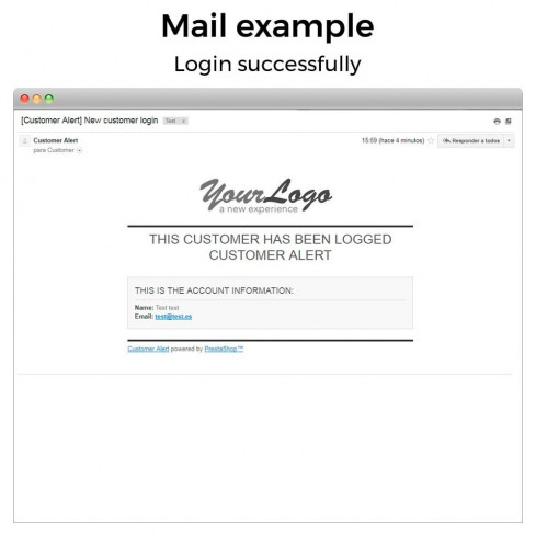Module Get email when customer register or login pour PrestaShop
