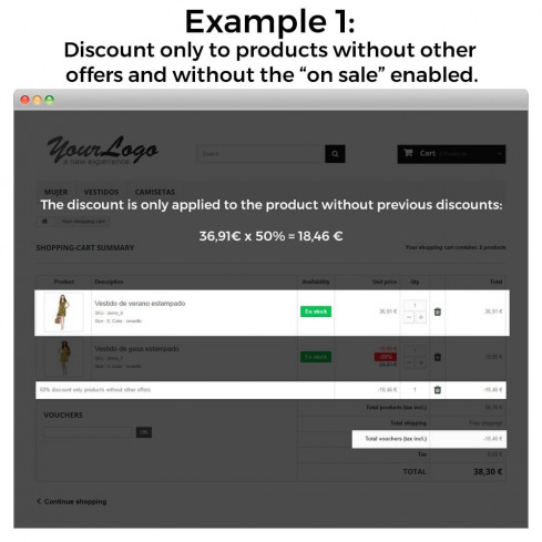 Module Conditional Cart Rules (without offers, on sale...) pour PrestaShop