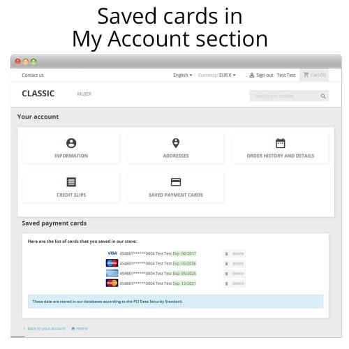 Módulo Redsys ®* Insite pago tarjeta y gestión de devoluciones para PrestaShop