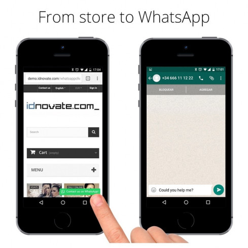 Modulo WhatsApp - Chat con clienti e WhatsApp for Business per PrestaShop