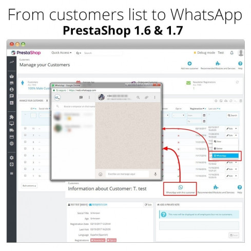 Module WhatsApp - Chat clients et WhatsApp Business pour PrestaShop