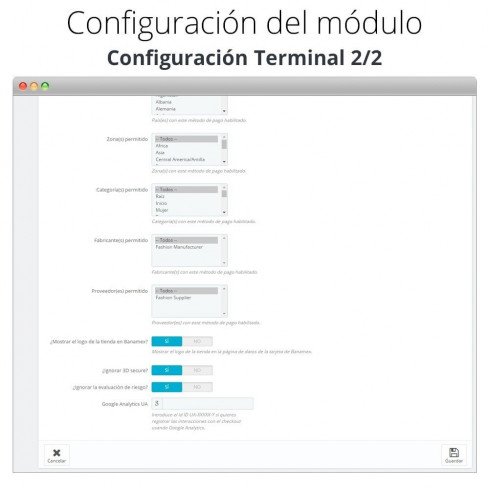 Banamex card payment module for PrestaShop