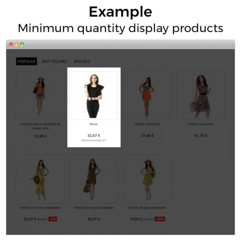 Módulo Mínimos, máximos, múltiplos y límites de importe para PrestaShop