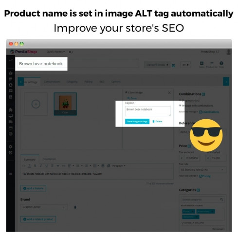 Moduł Automatyczny tag ALT obrazu - SEO na obrazie dla PrestaShop