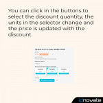 Modulo Display the quantity discounts table with buttons per PrestaShop