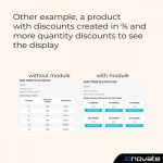 Módulo Muestra los descuentos por cantidad en formato botón para PrestaShop