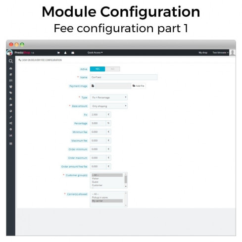 Modulo Pagamento alla consegna con commissione/ricarico Plus per PrestaShop