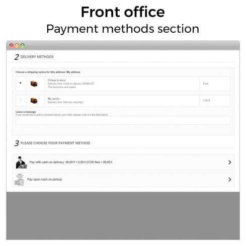 Cash On Delivery With Fee/Surcharge Plus (COD) module for PrestaShop