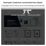 Módulo Auto Cambio de País, Idioma y Moneda - Geolocalización para PrestaShop