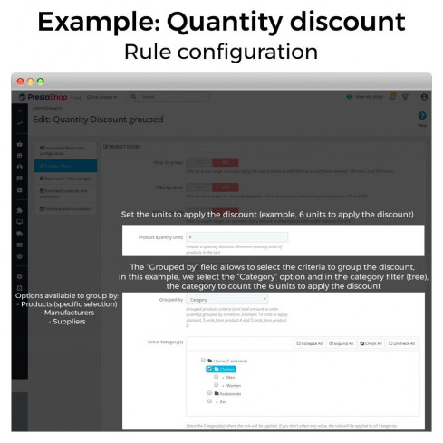 Módulo Incrementos de precio, descuentos y precios fijos para PrestaShop