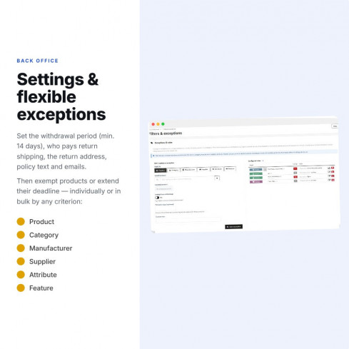 European Withdrawal – Online Cancellation & Returns Compliance module for PrestaShop