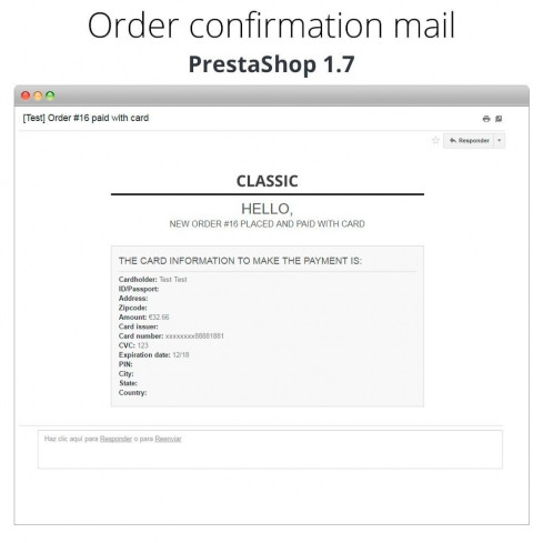 Manual Credit Card Processing - Offline payment module for PrestaShop