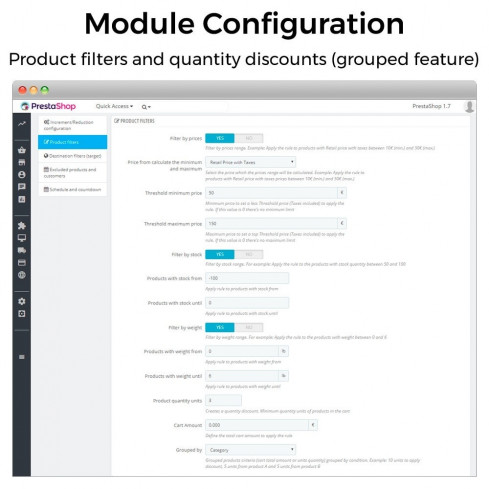 Price increments, discounts and fixed prices module for PrestaShop