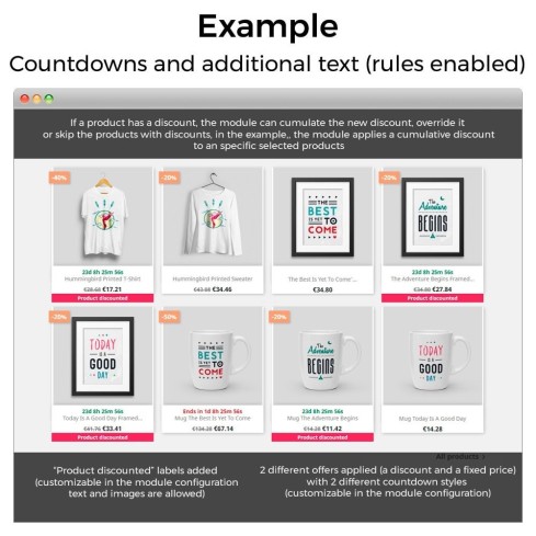 Moduł Price increments, discounts and fixed prices dla PrestaShop