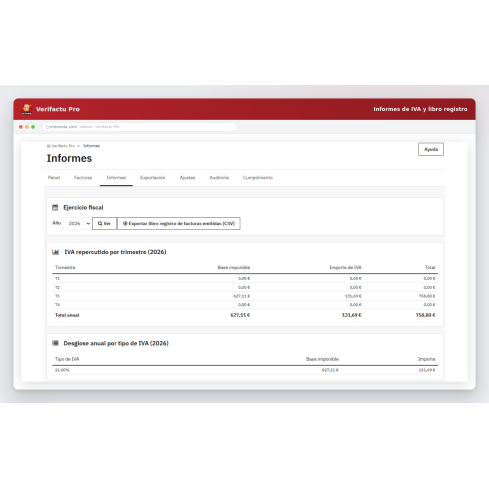 Verifactu Pro – Spanish e-invoicing, VERI*FACTU QR & AEAT module for PrestaShop