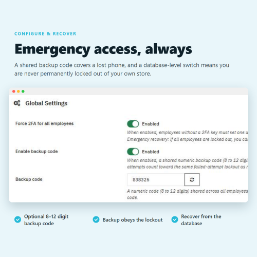 Two-Factor Authentication (2FA): Secure Back Office Login module for PrestaShop