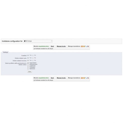 Módulo Borrar pedidos plus - Elimina pedidos fácilmente para PrestaShop