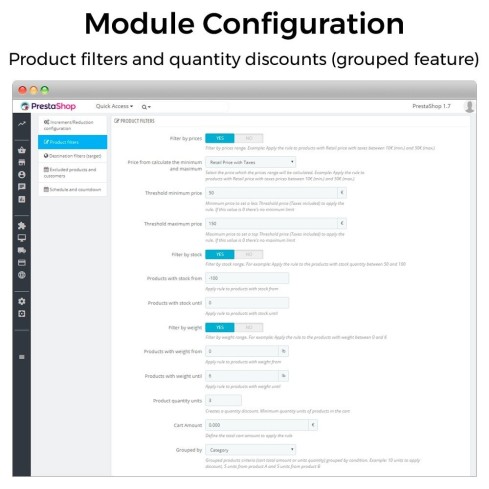 Price increments, discounts and fixed prices module for PrestaShop