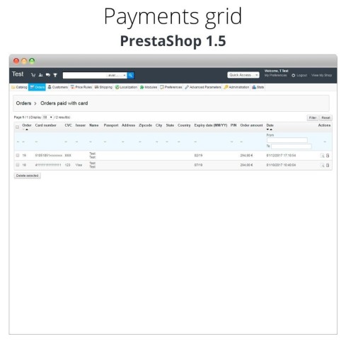 Moduł Manual Credit Card Processing - Offline payment dla PrestaShop