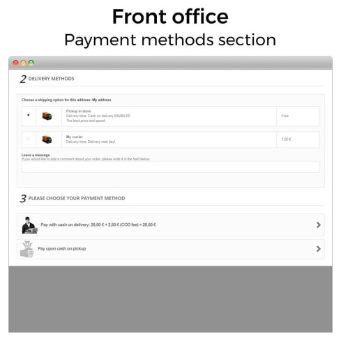 Moduł Cash On Delivery With Fee/Surcharge Plus (COD) dla PrestaShop