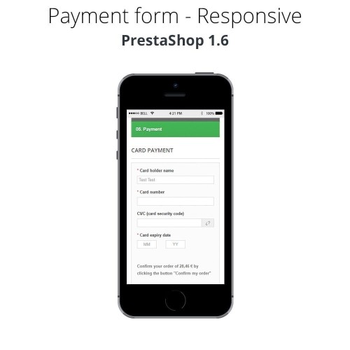 Modulo Pagamento offline/manuale con carta di credito/debito per PrestaShop