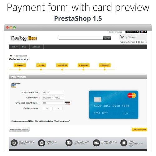 Moduł Manual Credit Card Processing - Offline payment dla PrestaShop