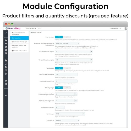 Price increments, discounts and fixed prices module for PrestaShop