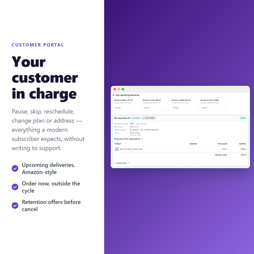 Modulo Abbonamenti e pagamenti ricorrenti: addebito automatico per PrestaShop