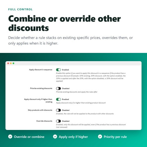 Módulo Incrementos de precio, descuentos, por cantidad y precios fijos para PrestaShop