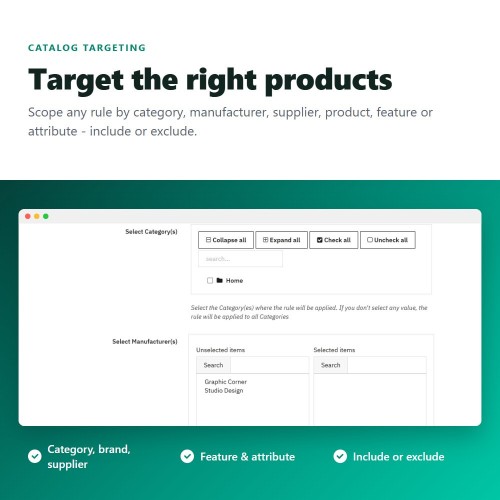 Preiserhöhungen, Rabatte, Mengenrabatte und Festpreise-Modul für PrestaShop