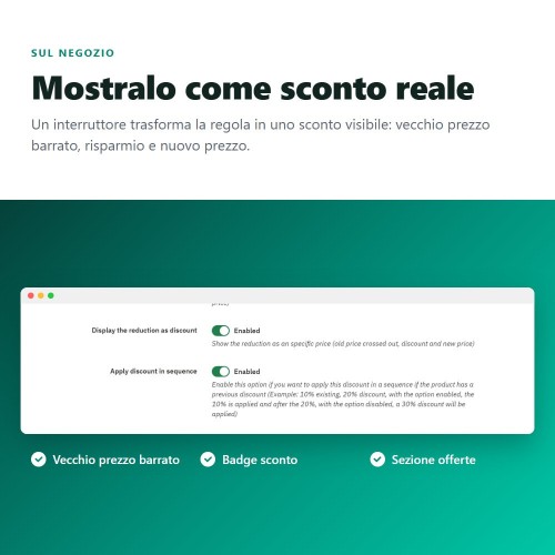 Modulo Aumenti di prezzo, sconti, sconti per quantità e prezzi fissi per PrestaShop