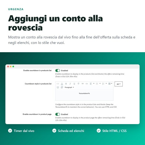 Modulo Aumenti di prezzo, sconti, sconti per quantità e prezzi fissi per PrestaShop
