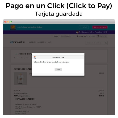 Módulo BBVA TPV Redsys ®* (Bizum ®*, Devoluciones, Pago un Click) para PrestaShop