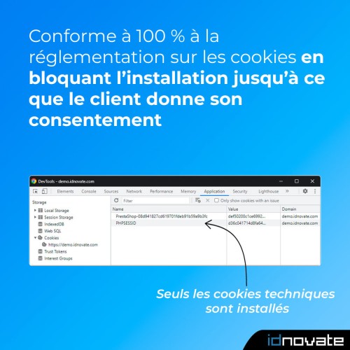 Module Loi Cookies RGPD (Bloqueur) + Google Consent Mode ❤️ pour PrestaShop