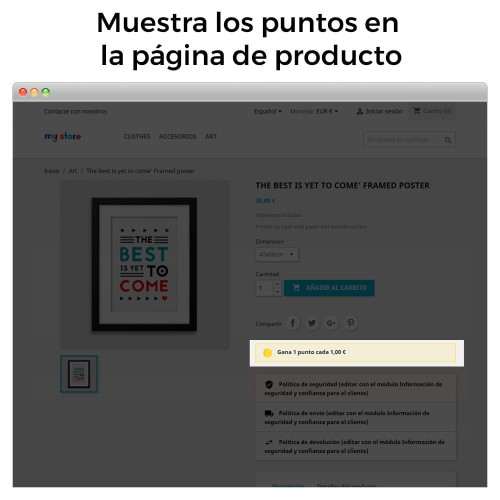 Módulo Programa Puntos de Fidelidad: Recompensas, Cupones y Bonos por Hitos para PrestaShop