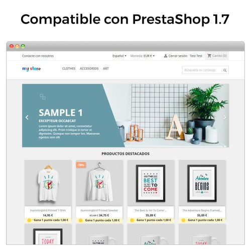 Módulo Programa Puntos de Fidelidad: Recompensas, Cupones y Bonos por Hitos para PrestaShop
