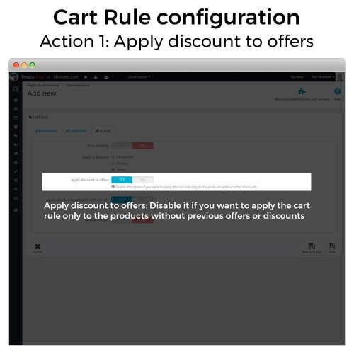 Modulo Conditional Cart Rules (without offers, on sale...) per PrestaShop