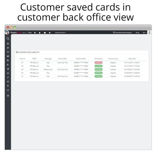 Redsys ®* Insite virtual POS card payment and refunds-Modul für PrestaShop