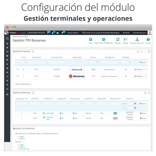 Modulo Banamex card payment per PrestaShop
