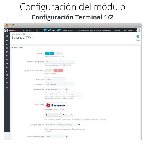 Modulo Banamex card payment per PrestaShop
