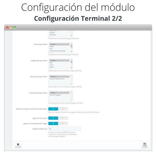 Modulo Banamex card payment per PrestaShop