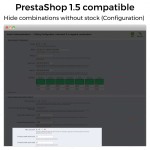 Module Hide product attributes and combinations pour PrestaShop