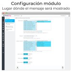 Módulo Mensajes en cualquier lugar para PrestaShop